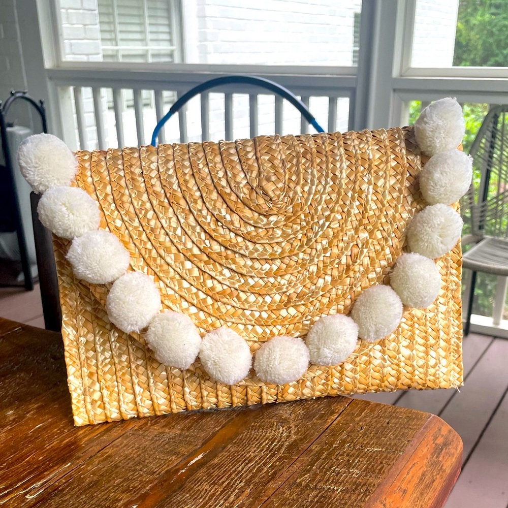 Shiraleah Fortuna Straw Clutch purse